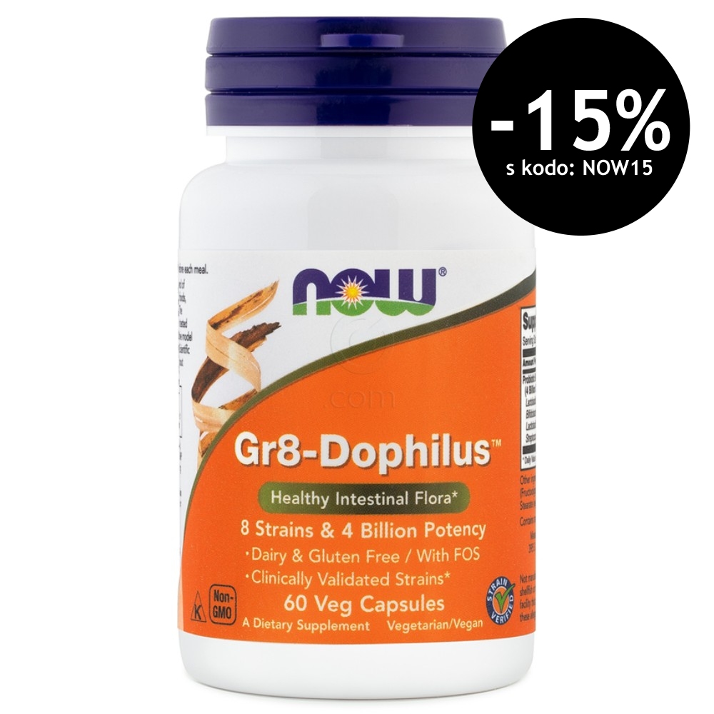 Gr8-Dophilus NOW, kapsule (60 kapsul)